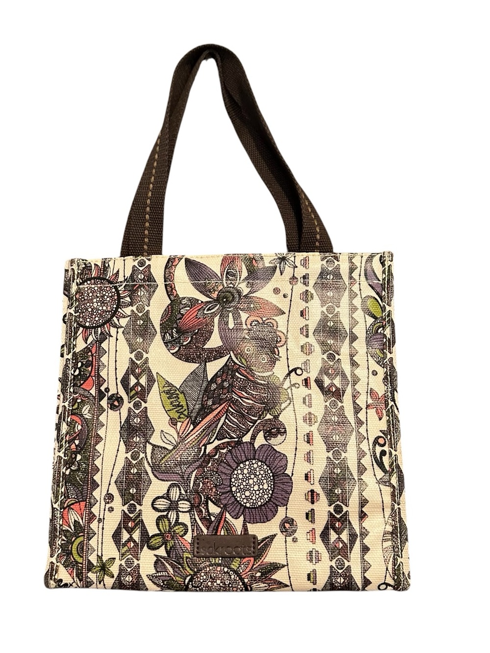 Sakroots Floral Owl Lunch bag
